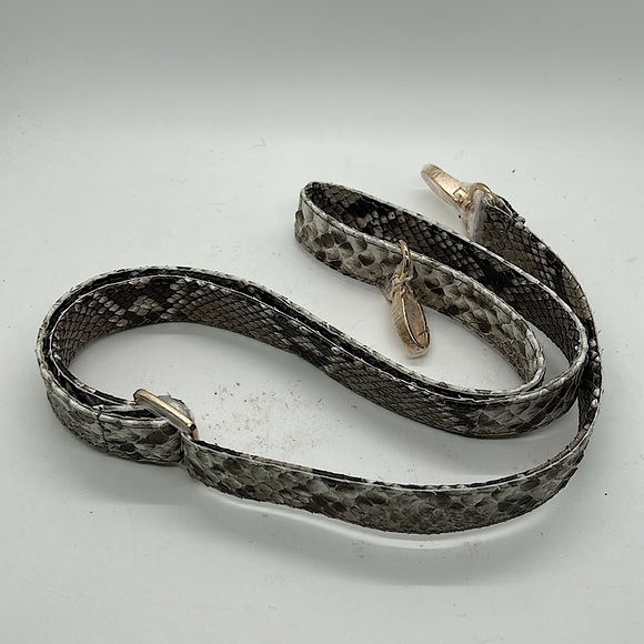 Grand Pelle Exotic Leather Collections NWT Python Snakeskin Shoulder Bag Purse - Picture 7 of 9